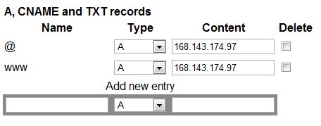 DNS-settings